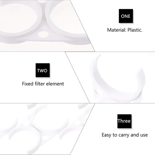 Miniatura 9 de DOITOOL 10 unids clip filtro recipiente herramientas de fijación ro filtro de agua purificador de agua accesorios de fijación soporte de herramienta