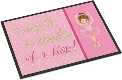 Miniatura 44 de Caroline's Treasures BB5374MAT Let's Dance Linen - Felpudo de lino verde azulado de 18 x 27 pulgadas, tapete para puerta delantera, para interiores