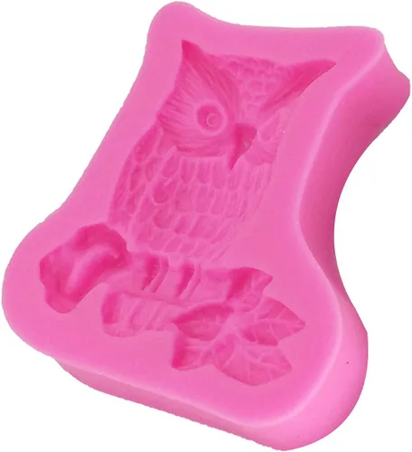 Miniatura 4 de Moldes de silicona reutilizables de grado alimenticio con forma de búho en 3D, antiadherente, decoración de pasteles de chocolate, galletas
