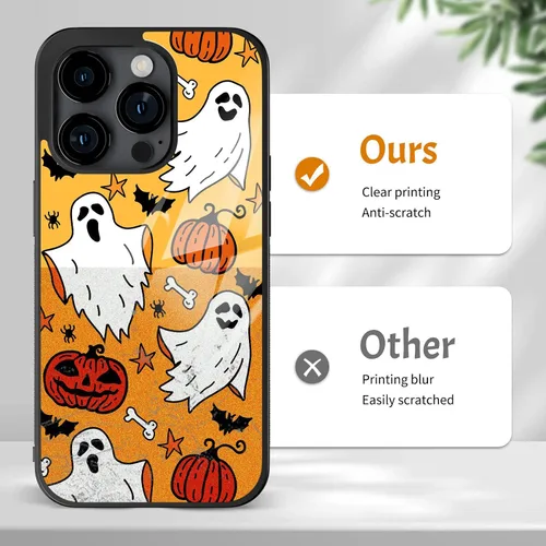 Miniatura 5 de Lindas fundas de teléfono de Halloween para iPhone 6 7 8 11 12 13 14 15 16 17 Pro Max Plus Mini X para Samsung Galaxy S21 S22 S23 S24 S25 S26 A03