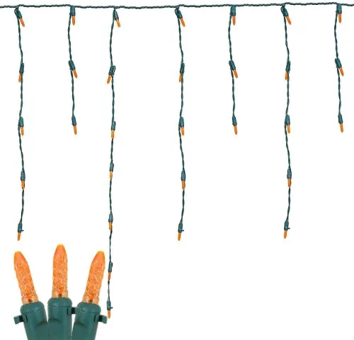 Miniatura 6 de Novelty Lights Luces LED de Carámbano Verdes, 15 Pies, 150 Bombillas LED M5 en 30 Colgantes con Espaciado de 6 Pulgadas, Colgantes de 12-32", Cable