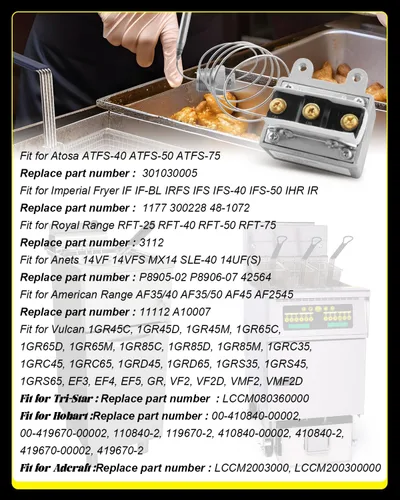 Miniatura 4 de Interruptor de freidora de termostato de límite alto 1177 LCCM2003000 para freidora 3/8 IN MPT Stuff Box, reemplazo para ATOSA 301030005 American