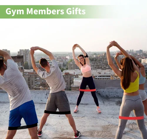 Miniatura 2 de KANGFITER 100 bandas de resistencia a granel de látex, juego de bandas de ejercicio para miembros del gimnasio, clase deportiva, regalo