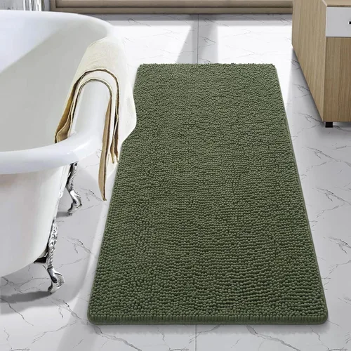 Miniatura 63 de LOCHAS Alfombra de Baño de Lujo Lanuda Tapete de Baño 24 x 17 Pulgadas, Alfombras de Baño Lavables Antideslizantes para Baño y Ducha, Alfombras