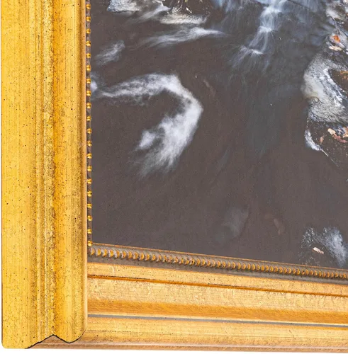 Miniatura 6 de ArtToFrames Marco de fotos dorado de 18 x 24 pulgadas, este marco de póster de madera personalizado de 1.50 pulgadas es dorado antiguo, viene