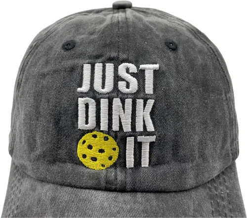 Miniatura 3 de NVJUI JUFOPL Men's Embroidered Pickleball Hat, Washed Denim Vintage Baseball Cap