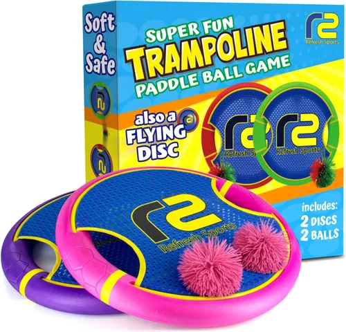 Miniatura 10 de Divertido juego de remo hinchable y lanzamiento y atrapamiento de bolas agresivas – Fácil de usar para niños de todas las edades – Diseño de espuma