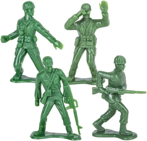 Miniatura 2 de Zugar Land Juego de figuras de acción de soldado de hombres del ejército de Estados Unidos grandes altamente detalladas. (4 pulgadas) de plástico.