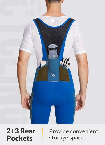 Miniatura 3 de BALEAF Pantalones de ciclismo de invierno para hombre, con acolchado 4D, térmicas, resistentes al agua, para ciclismo, para clima frío, bolsillos