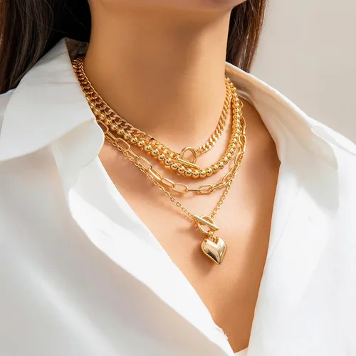 Miniatura 76 de Long tiantian Collares en capas para mujer, joyería occidental para mujer, collar de moneda apilable, collar de país, moderno, bohemio, verano