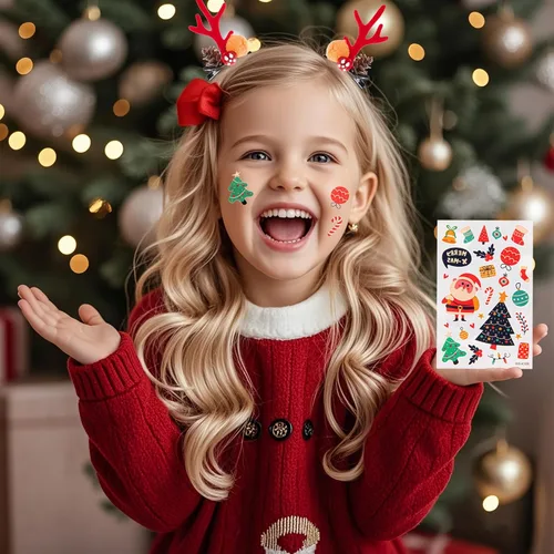 Miniatura 5 de ebuddy Ropa y accesorios para muñecas de 18 pulgadas, juego de disfraz de Navidad que incluye vestido, chaleco de piel, medias, botas, pinzas