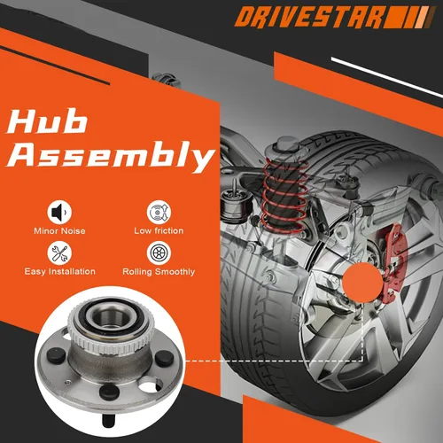 Miniatura 2 de 513105 Buje y cojinete de rueda trasera para Acura Integra 90-94 95 96, 97-01 Integra GS/GS-R/LS, 95-97 para Honda Civic Del Sol solo disco trasero