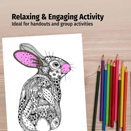 Miniatura 5 de ZOCO Libros para colorear de animales, paquete de 10 unidades, regalos de relajación para adultos, personas mayores, adolescentes y niños, ideal Sin