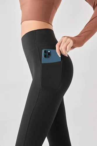 Miniatura 3 de Women's Fitness Exercise high-Waisted Pull-in Yoga Pants with Pocket Legging