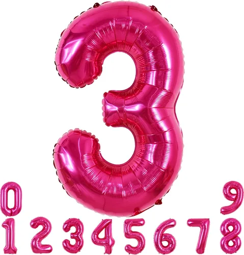 Miniatura 146 de TONIFUL 40 Inch Pastel Blue Number 8 Foil Balloons Large Mylar Foil Digital 8 Balloons for 8th Birthday, Gender Neutral Party, Baby Shower, Oro rosa