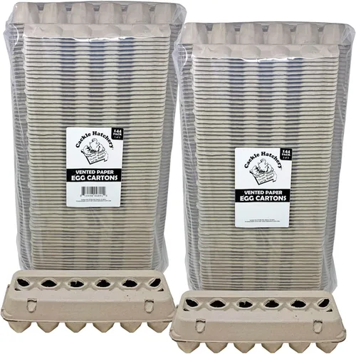 Miniatura 7 de Cackle Hatchery Cartones de huevos de pulpa de papel ventilados con capacidad para 1 docena de huevos de gallina (paquete de 24)