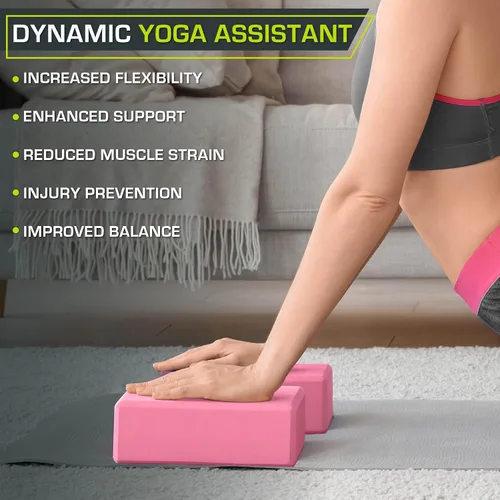 Miniatura 5 de ProsourceFit Foam Yoga Blocks, High Density EVA Yoga Bricks 4”x 6” x 9” (Set of 2)