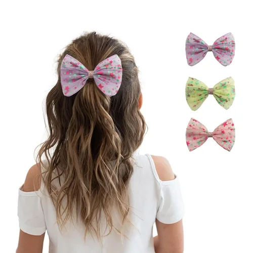 Miniatura 8 de 2 pinzas para el cabello con lazo grande para niñas y mujeres, accesorio elegante para el cabello para cumpleaños, uso diario, vacaciones y fiestas