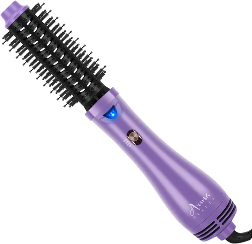 Miniatura 14 de Cepillo secador de cabello, Aima Beauty 4 en 1 con función de alisador y rizador de aire caliente, herramienta de peinado para mujeres, azul Azul