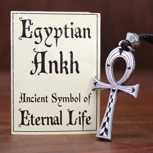 Miniatura 2 de Colgante Ankh egipcio pequeño de peltre - 1 58 pulgadas de largo, No aplicable