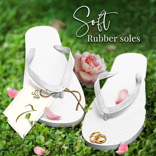 Miniatura 6 de Orca Chanclas a granel para invitados de boda Paquete de 52 sandalias de boda al por mayor