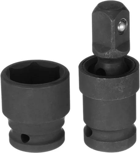 Miniatura 9 de HARFINGTON Zócalo poco profundo de impacto de 0.591 in de acero CR-MO con adaptador de enchufe giratorio universal de 360 grados