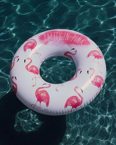 Miniatura 4 de Rae Dunn x CocoNut Flotador de anillo flotante, tamaño adulto, balsa inflable grande de 48 pulgadas y tubo interior de agua duradero, fácil