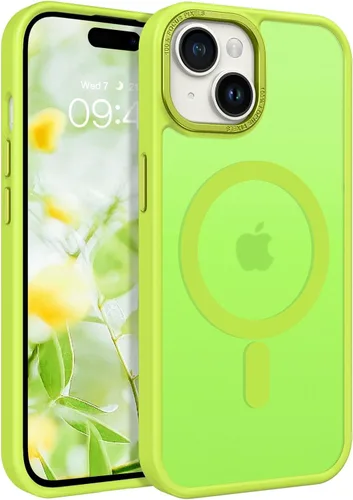 Miniatura 22 de BENTOBEN Funda para iPhone 15, funda para iPhone 15 compatible con MagSafe, funda magnética mate translúcida a prueba de golpes para mujeres
