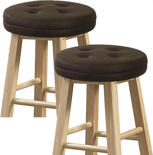 Miniatura 10 de baibu Cojines de taburete de bar, súper transpirables, redondos, para taburete, color negro, 12 pulgadas, solo un cojín