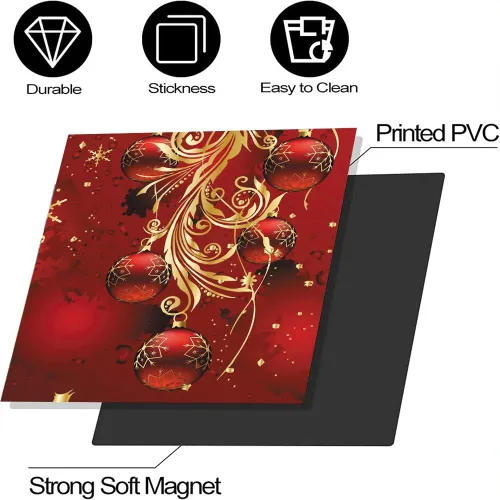 Miniatura 6 de Funda de Navidad para lavavajillas, decoración de Navidad, campana de viento, decoración de lazo magnético, calcomanía de vinilo para el hogar, 23