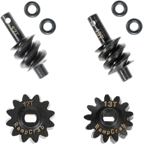 Overdrive - Juego de engranajes diferenciales 12T y 13T, acero endurecido, 1/24, piezas de actualización para Axial SCX24 Bronco Deadbolt JLU B-17