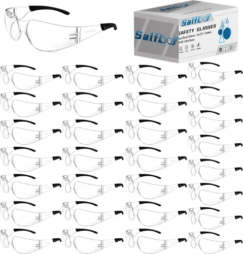 Miniatura 13 de Salfboy Gafas de Seguridad Ansi Z87.1 Gafas de Seguridad Transparentes a Granel Lentes Resistente al Impacto Gafas Protectoras para Hombres