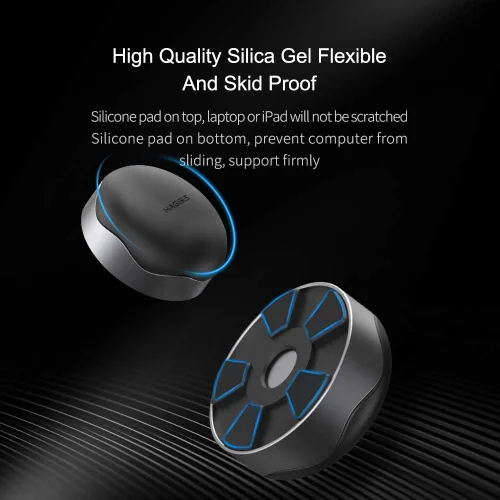Miniatura 4 de Hagibis - Almohadilla de refrigeración para laptop, soporte ergonómico para laptop, pequeña bola enfriadora invisible, portátil, magnética, calor