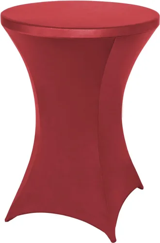 Miniatura 13 de FestiCorp Cubierta de Mesa de Spandex, Manteles Ajustados para Cóctel, Cubiertas de Mesa Redondas Elásticas Highboy para Fiesta, DJ, Bar, Boda, Rosa