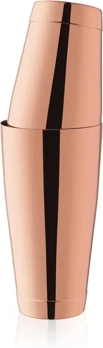 WOTOR Juego de coctelera Boston, latas de coctelera de acero inoxidable ponderadas de 18 oz y 28 oz, coctelera de metal para Martini y mezclador de