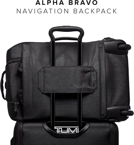 Miniatura 6 de TUMI - Mochila de viaje Alpha Bravo International con 2 ruedas - Bolsa de viaje compacta ajustable - 21.8" X 14.0" X 9.0", Negro -, Talla única