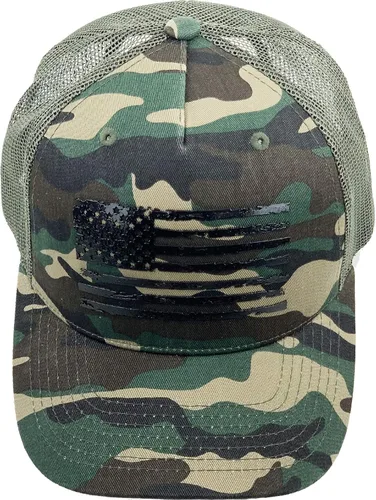 Miniatura 56 de KBETHOS Tactical Operator Collection USA Fishing Mesh Ballcap Flag Patch America Outdoors Trucker Baseball Cap