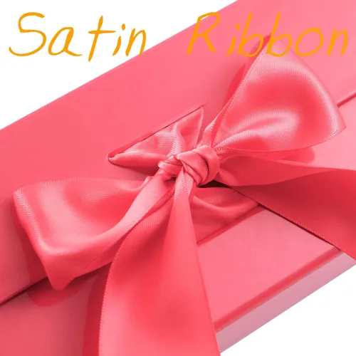 Miniatura 4 de GREEN BEAN Caja de regalo grande con tapa para regalos de 13 x 9.7 x 3.4 pulgadas, magnética roja con cinta, caja de regalo de lujo, caja de Cinta