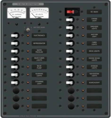 Miniatura 3 de Blue Sea Systems 8380 DC principal + 22 posiciones, palanca blanca