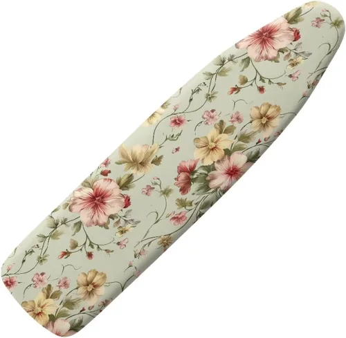 Miniatura 9 de Funda para tabla de planchar con estampado de rosas vintage con gancho y bucle, sujetadores ajustables, fundas protectoras para tabla de planchar