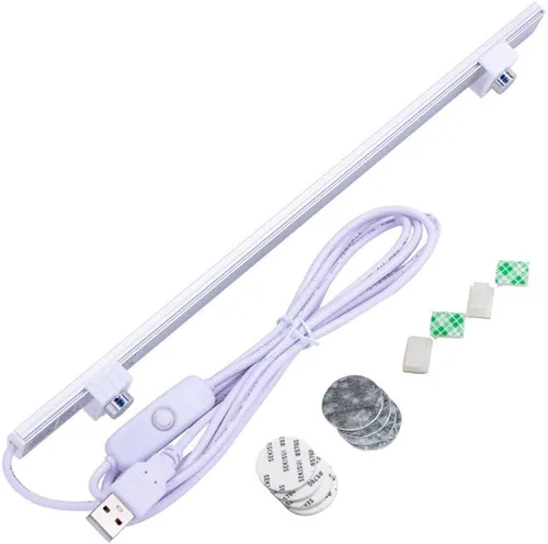 Miniatura 11 de Iluminación LED para debajo del gabinete, barra de tira de luz LED de 12 pulgadas, luz LED USB blanca cálida de 3000 K, pequeña iluminación LED