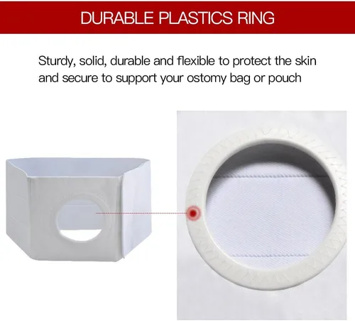 Miniatura 4 de Cinturón de ostomía médica para hombres o mujeres, cinturón de apoyo para hernia de ostomía, faja de estoma abdominal, banda de abdomen
