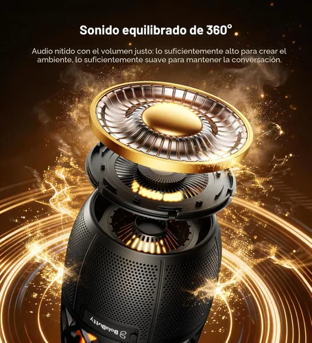 Miniatura 3 de Altavoces para exteriores, regalos para hombres, altavoz Bluetooth con luces, multisincronización, hasta 100 altavoces, emparejamiento automático