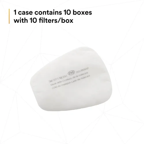 Miniatura 7 de 3M Filtro de repuesto para respirador 5P71, 5 pares, P95, debe usarse con respiradores 3M 5000 o cartuchos 3M serie 6000