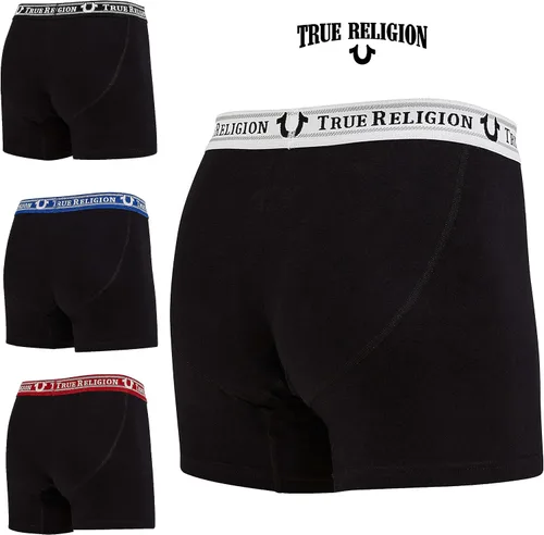 Miniatura 2 de True Religion Calzoncillos tipo bóxer de algodón elástico para hombre, paquete de 4