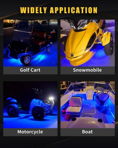 Miniatura 4 de Tira de Luz LED Azul Marino para Barco, Iluminación de Cortesía para Pesca Nocturna en Cubierta y Cabina para Pontón Jon Boat, Kayak, Motor, Bass 4