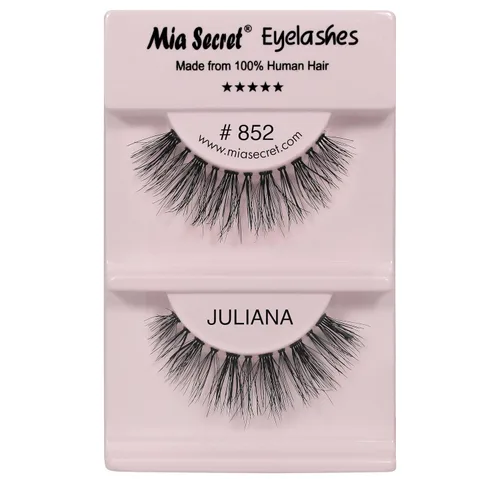 Miniatura 13 de Mia Secret Demi Wispies - Pestañas postizas de estilo natural, pestañas de tira fina, banda transparente invisible, pestañas de cabello humano