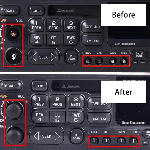 Miniatura 4 de para perillas de control de radio de equipo original GM (Paquete de 6)