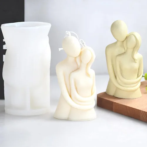 Molde de Cuerpo de Niña de Resina para Vela en Pareja - Molde de Silicona 3D para Fundición de Arcilla y Resina - Suministros para Artesanía RX-68