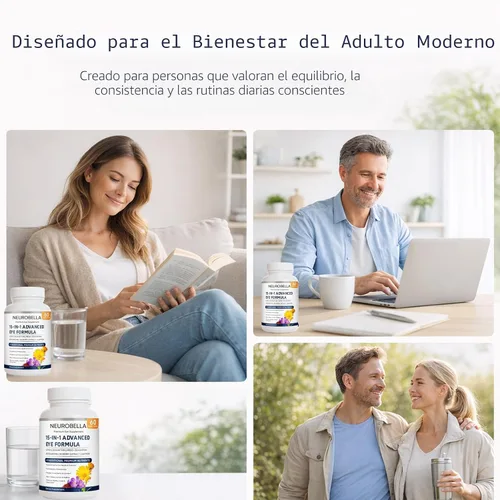 Miniatura 7 de Neurobella Eye Formula, suplemento diario de bienestar ocular 15 en 1 con luteína, zeaxantina, arándano y vitaminas, fórmula de cápsula limpia